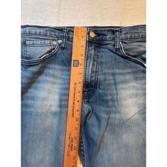 Calvin Klein Mens Jeans Straight Thrashed 34x31.5 Medium Wash Distressed‎ - Picture 6 of 12
